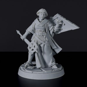 Human Female Cleric DnD inspired Fantasy DnD Tabletop RPG Mini Great Miniature Gift Idea for Dungeon and Dragons Fans Painting 3D  Figure