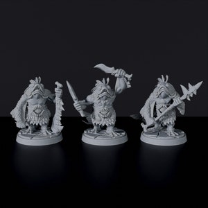 Fishfolk Troop Monster DnD inspired Fantasy Tabletop RPG Mini Great Miniature Gift Idea for Dungeon and Dragons Fans Painting Resin Figure