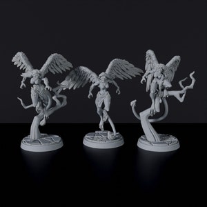 Harpy Unit Monster DnD inspiré RPG de table Fantasy DnD Mini grande idée cadeau miniature pour les fans de donjons et de dragons peinture figurine en résine