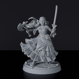 Human Female Rogue Bard DnD inspired Fantasy Tabletop RPG Mini Great Miniature Gift Idea for Dungeon and Dragons Fans Painting Resin Figure