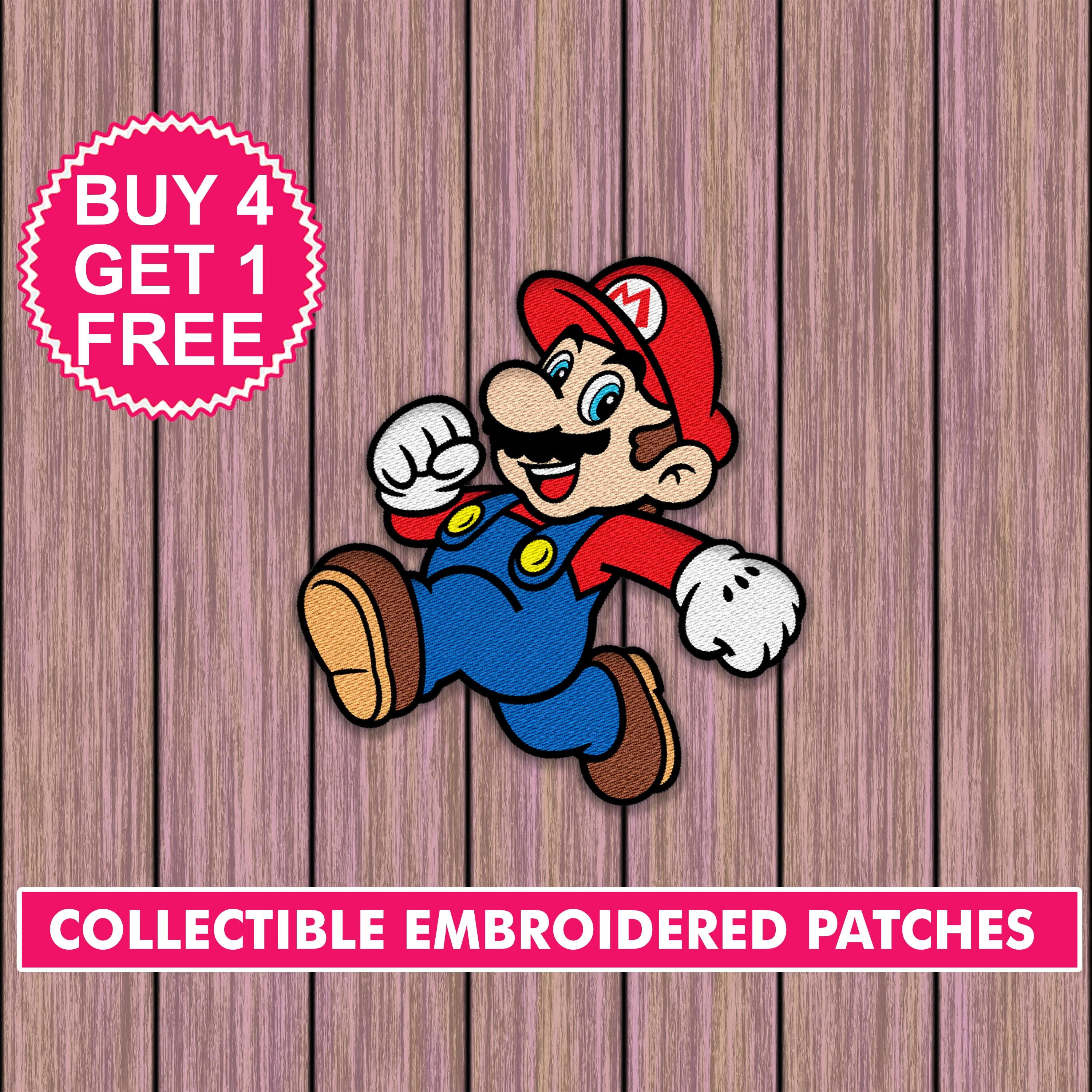 Super Mario Number One Patch Nintendo Smash Bros Embroidered Iron On