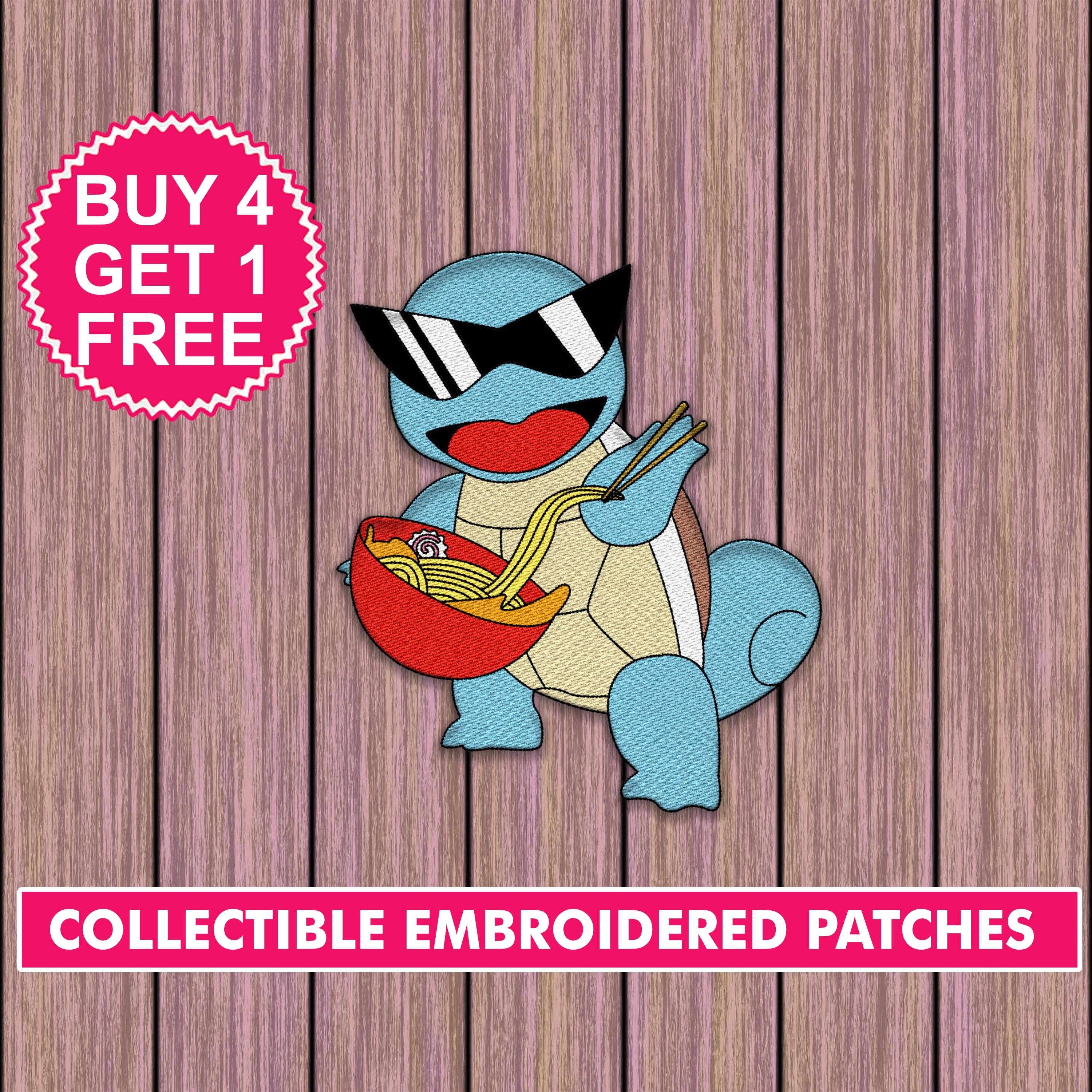 Squirtle Pokemon Embroidered Patch - EmbroSoft