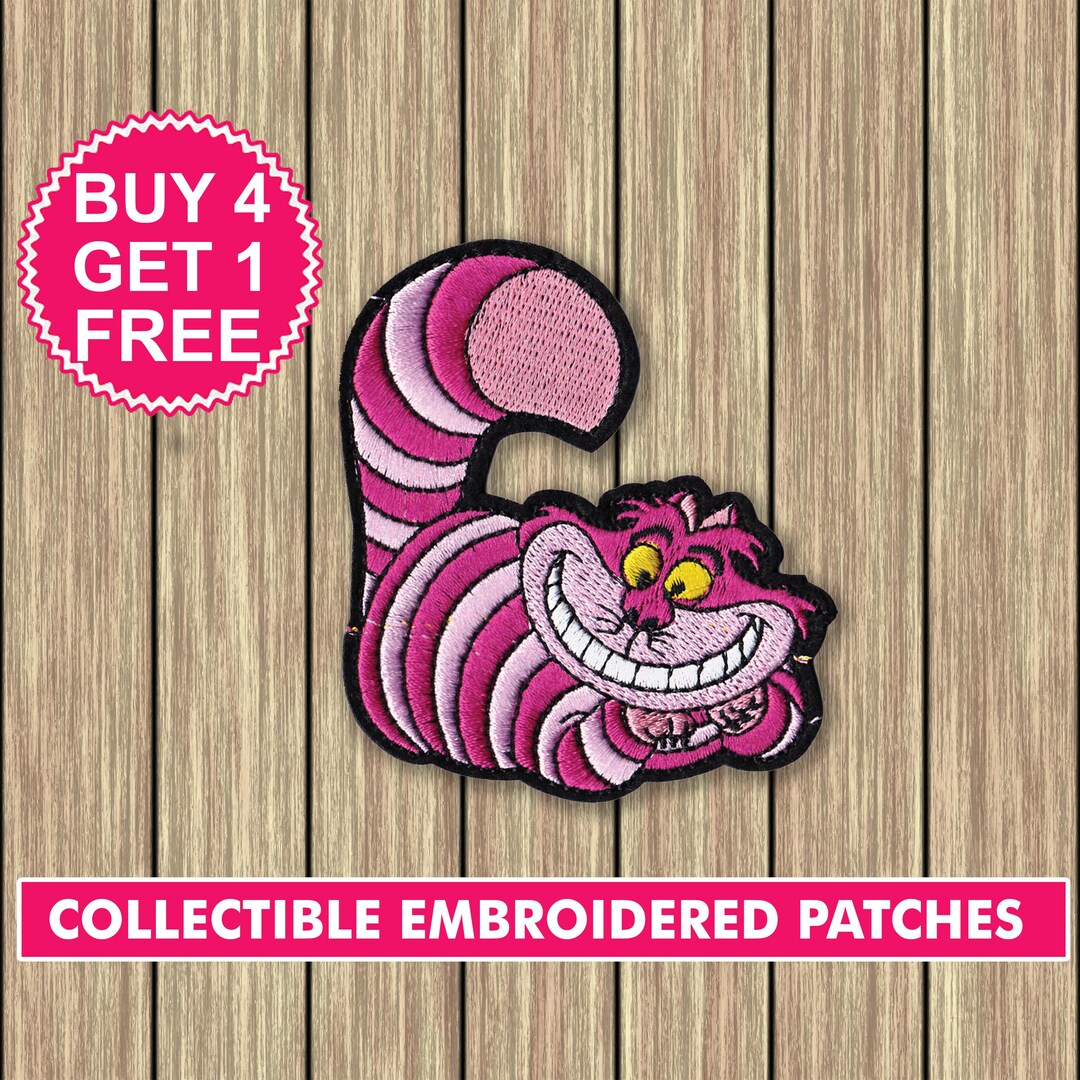 Funny Cheshire Cat Patch Alice in Wonderland Cat Patches Iron Etsy