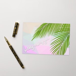 Cartolina "Mi manchi follemente" (4x6)