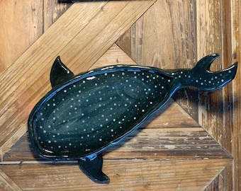 Handmade Whale Shark Ceramic Ring Tray Trinket Dish Gift
