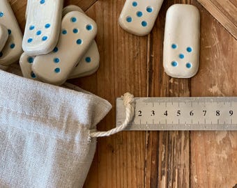Ceramic Domino Set - Etsy