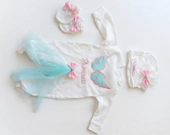 Set pasgeboren prinsessenrompertjes