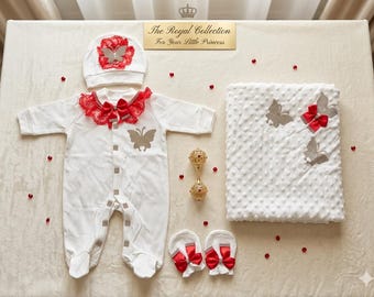 Conjunto de pelele de princesa para recién nacida