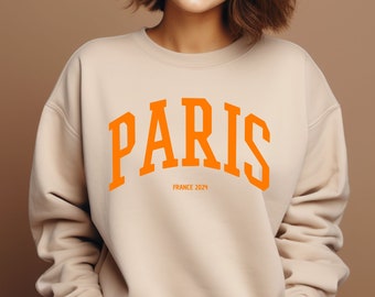 Paris Sweatshirt, Pullover aus Biobaumwolle für Paris Liebhaber