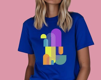 Abstract T-Shirt, Colorful Graphic Tee, Creative Gift Idea, Gift for Artists