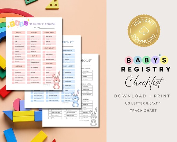 Baby Essentials List Printable Checklist 