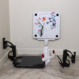 Bathroom Scale Holder Wall mounting bracket for bathroom scale storage and use that is easy to use and easy to install for any bathrooom