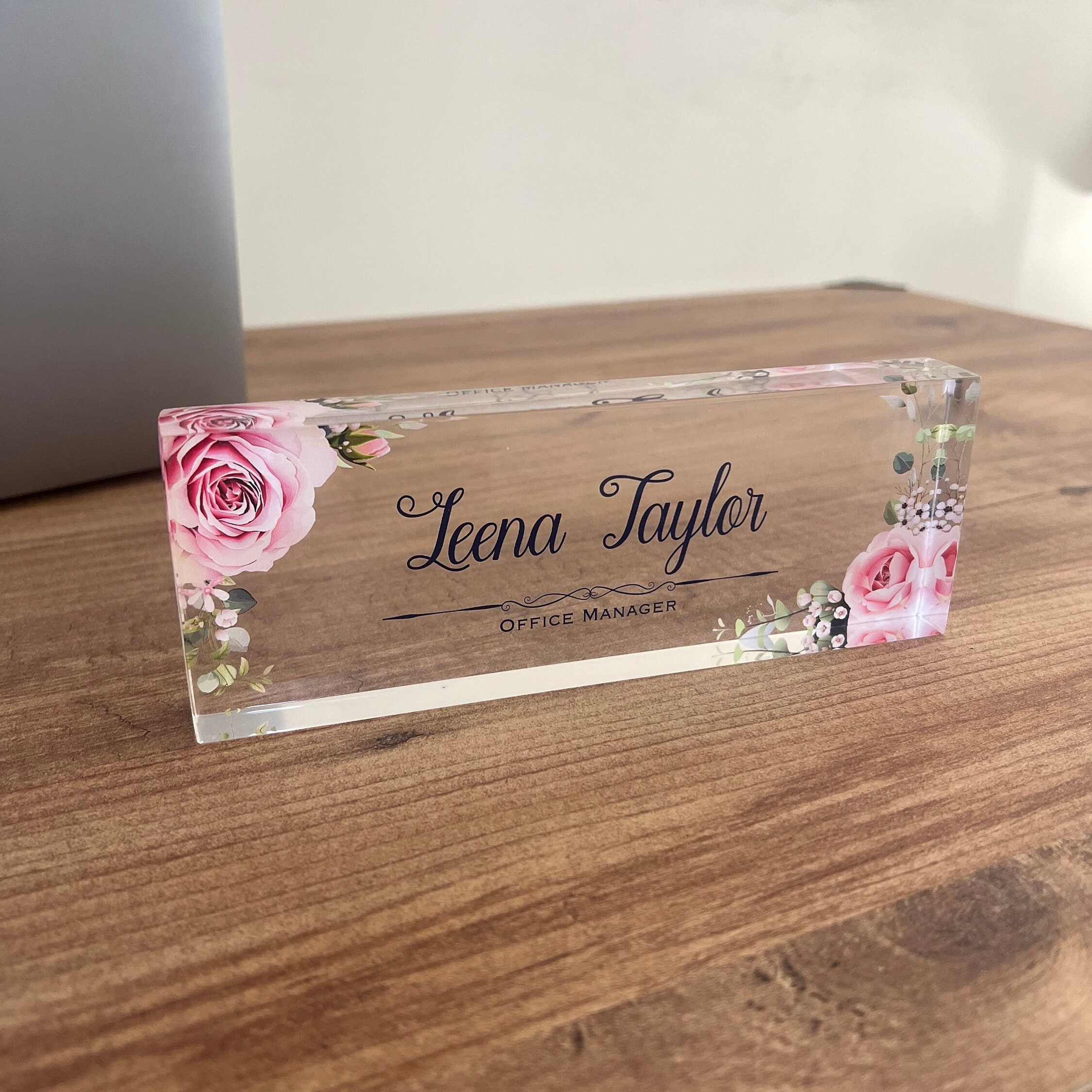Phd Gift, Teacher Name Plate, Office Decor, Desk Name Plate Custom