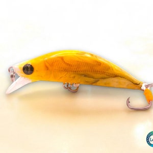 Handmade "Little Nugget" Lure - Resin Minnow for Brown and Rainbow Trout