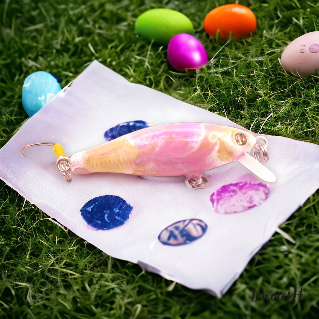 Artisanal Fishing Lure for Trout Unique 'easter' Edition 