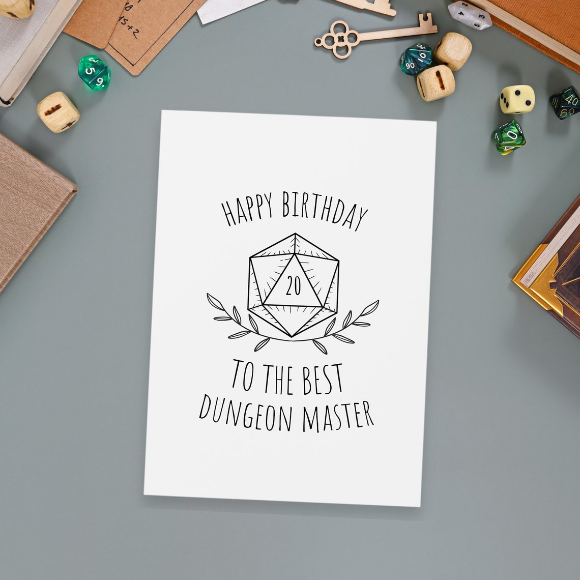 DM Dungeons and Dragons Birthday Card, Happy Birthday to the Best ...
