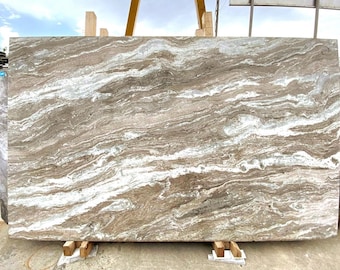 Custom Cut Marble Slab: Made to Order Fantasy Brown Marble