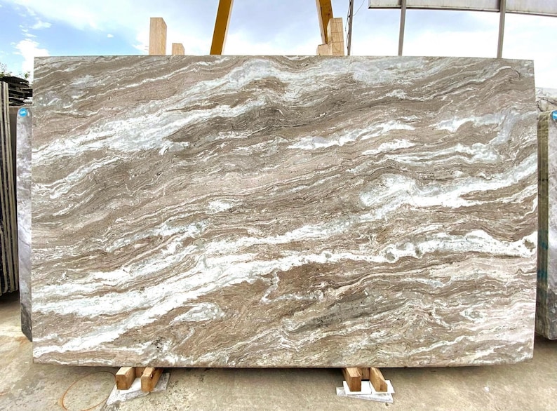 Marble Custom Shape Custom Marble Piece Fantasy Brown Marble, Made to Order, Send ...