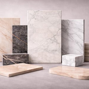 Custom Marble Piece – White Dolomite Stone, Made to Order Stone