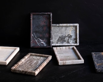 Mini Marble Tray: Bathroom, Jewelry, Coffee Table Decor