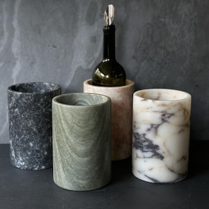 Marble Wine Cooler/Holder, Stone Wine Chiller, Marble Wine Bottle Cooler, Wine Keeper, Marble Vase, Marble Home Gift