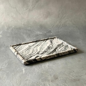 Antique Marble Medium Tray, Marble Basic Tray, Marble Presentation, Marble Home Decor, Handcrafted Design Natural Stone Tray