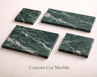 Custom Marble Slabs – Verde Guatemala Marble, Made to Order, Personalized Marble Boards