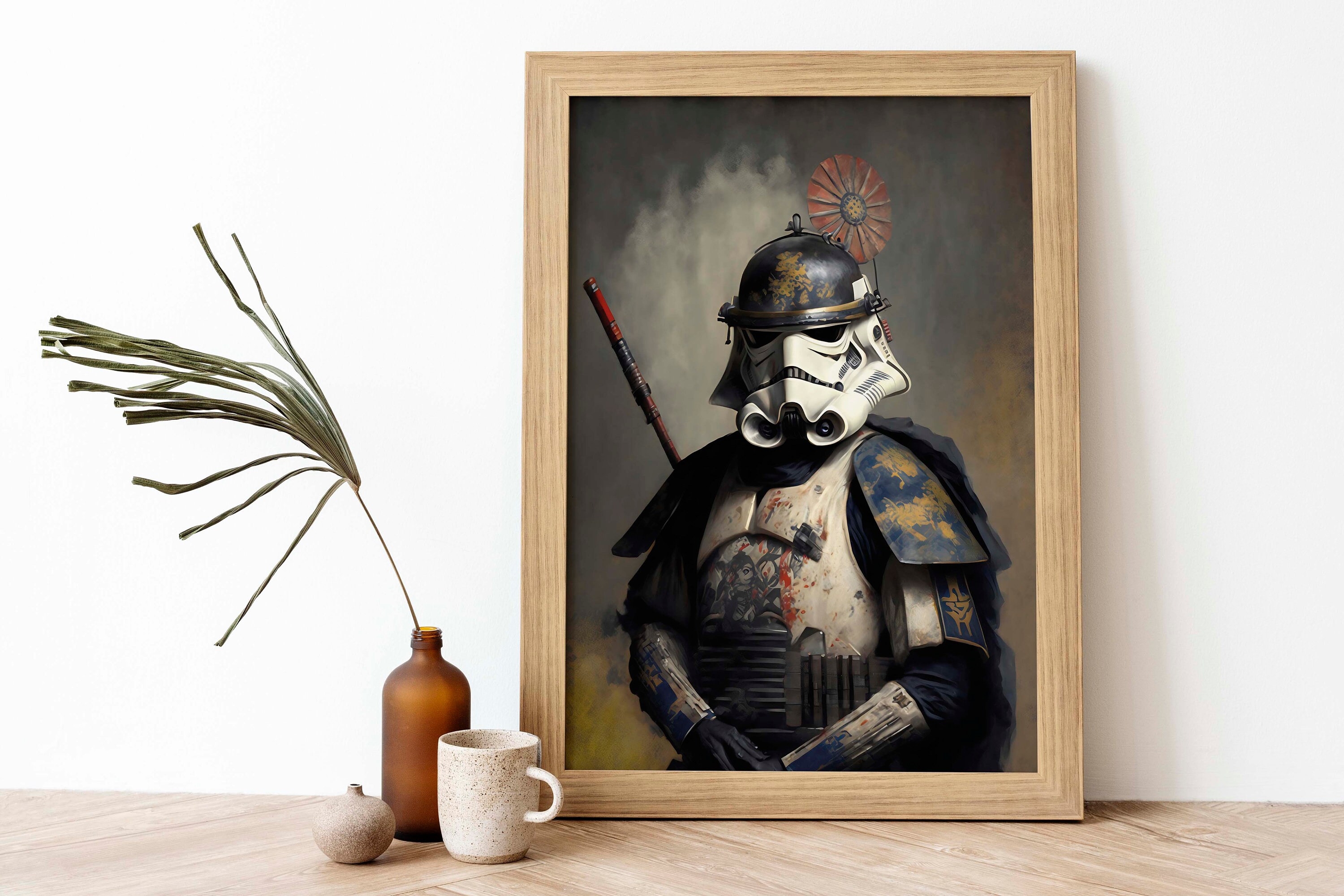 Printable Samurai Stormtrooper Poster Star Wars Print Art Japan Wall Art Digital Download Poster ...