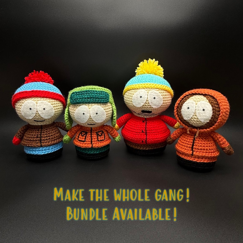 Eric Cartman Amigurumi Crochet Pattern PDF, Colorado Crew Doll - Etsy