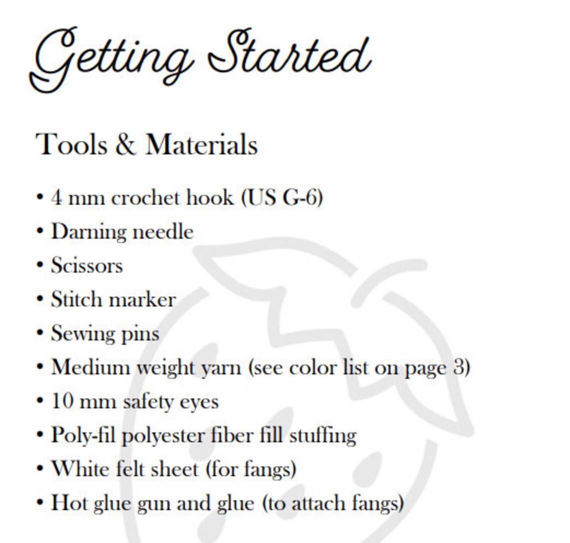 Fruit Bat Crochet Pattern Etsy