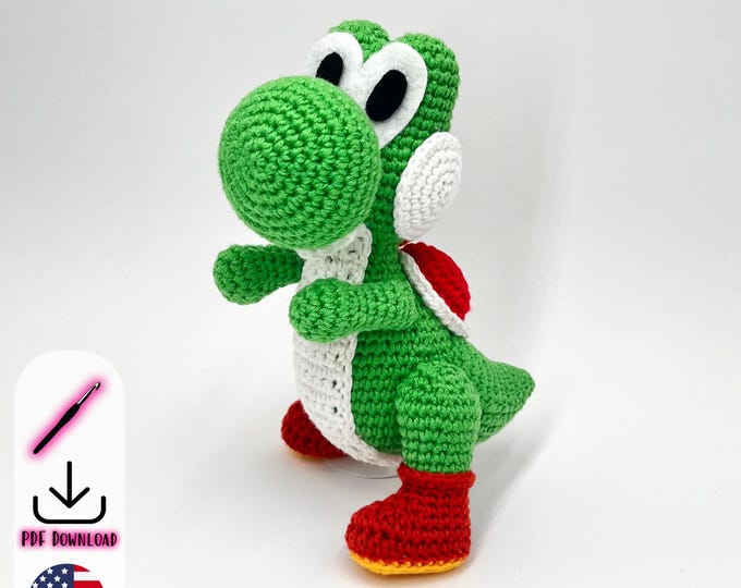 Yoshi Egg Crochet Pattern PDF - Kawaii Crochet, Video Game, Nerdy ...