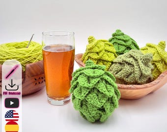 Hops Flower Crochet Pattern