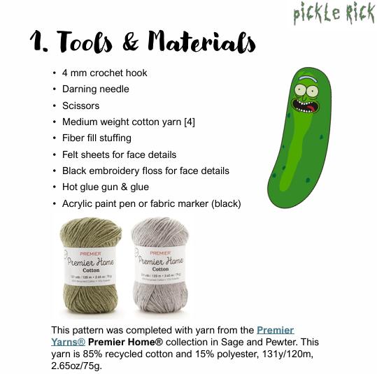 Pickle Rick Crochet Pattern - Etsy