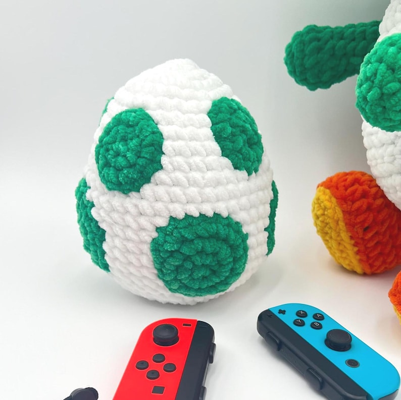 Yoshi Egg Amigurumi Crochet Pattern PDF, Plush Dinosaur Egg - Etsy