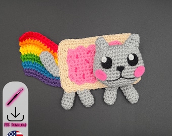 Holiday Nyan Cat Cross Stitch Pattern - Etsy