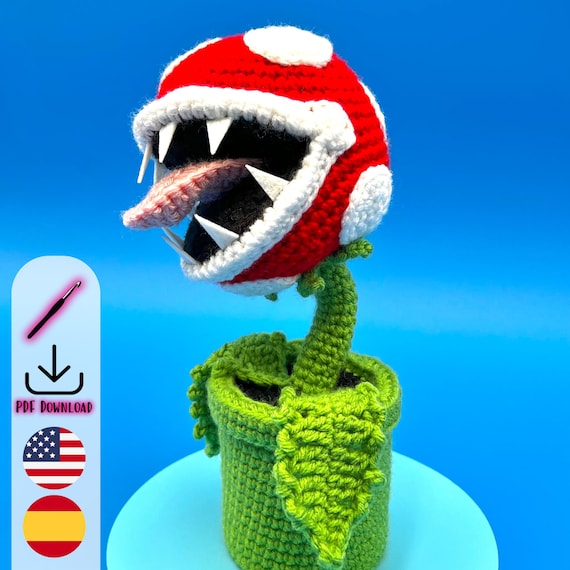 Piranha Plant Crochet Pattern - Etsy