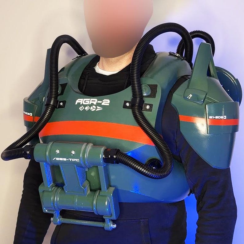 Scifi 3D Printed Mech-inspired Chest Armor, Wearable Cosplay Costume ...