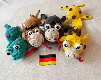 4 Crochet Patterns Doorstop (german)