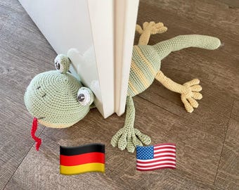 Crochet Pattern Lizard Doorstop