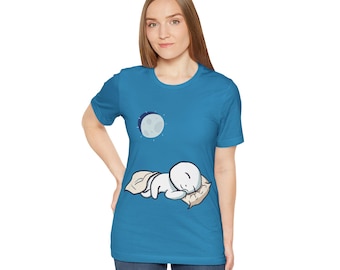 スリーピーTシャツ、快適なTシャツ、リラックスシャツ、心地よいスリープウェア、ユニセックスパジャマトップ