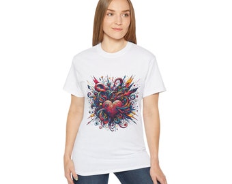 Chaos Heart Ultra Cotton Tee - Bold Graphic Fashion
