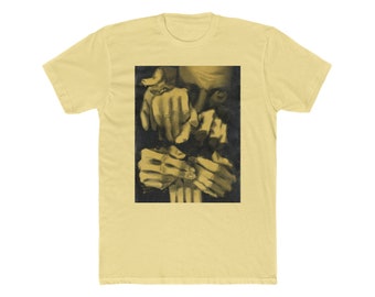 Creepy Horror Graphic Tee: Evil Fingers Cotton Crew Neck