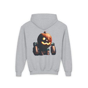 Halloween Steampunk Robot Hoodie: Pumpkin Gearpunk Apparel