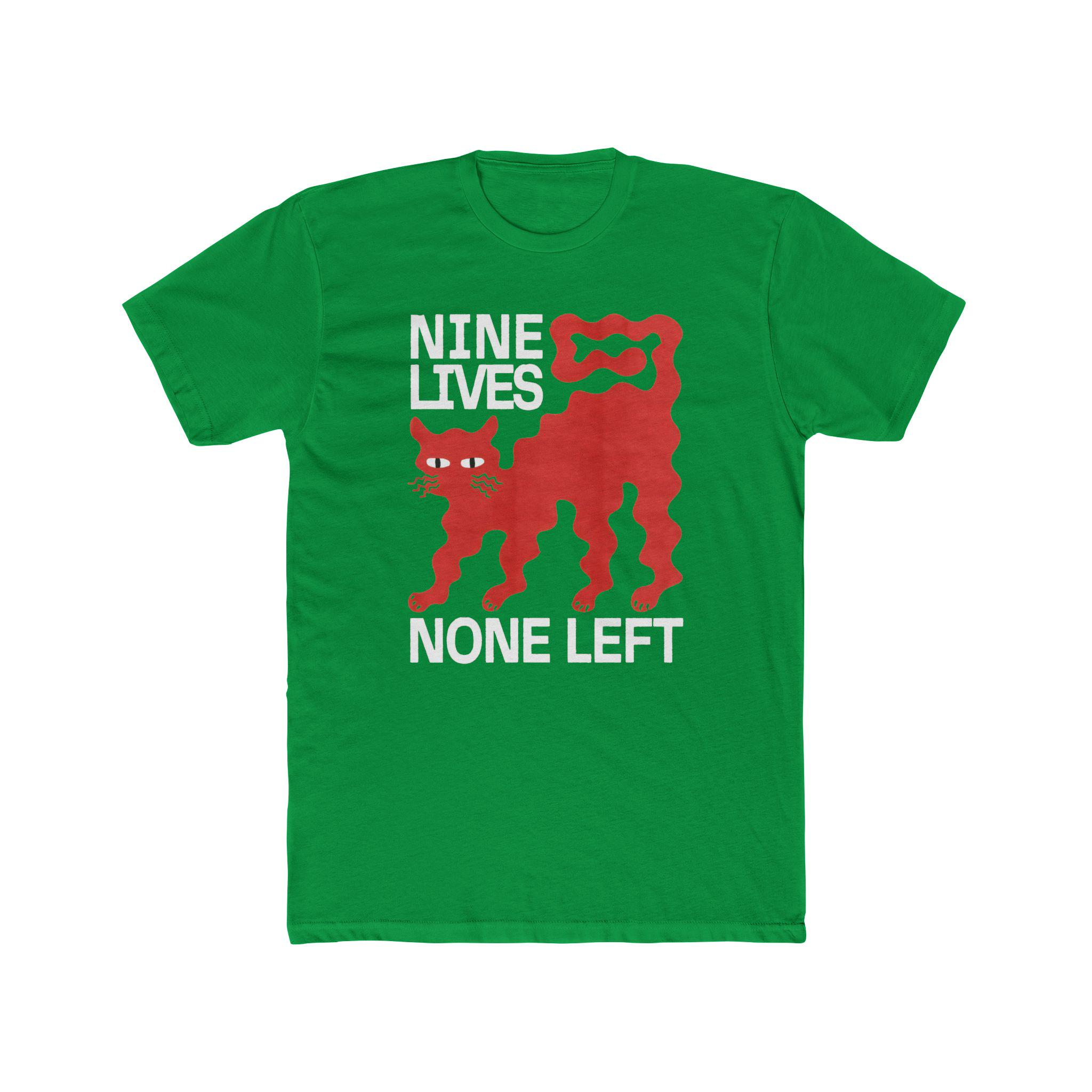 Nine Lives Cat Illustration T-shirt | Cat Lovers Tee, Cat Fashion