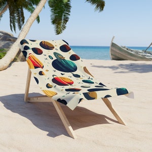 Planeten Weiß Strandtuch