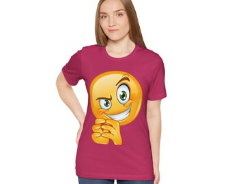 グリーディフェイス スマイリーTシャツ：ユニセックス ユーモラス グラフィックTシャツ