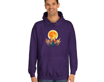 Origami Sunshine Hoodie: Unisex Winter Pullover Sweatshirt