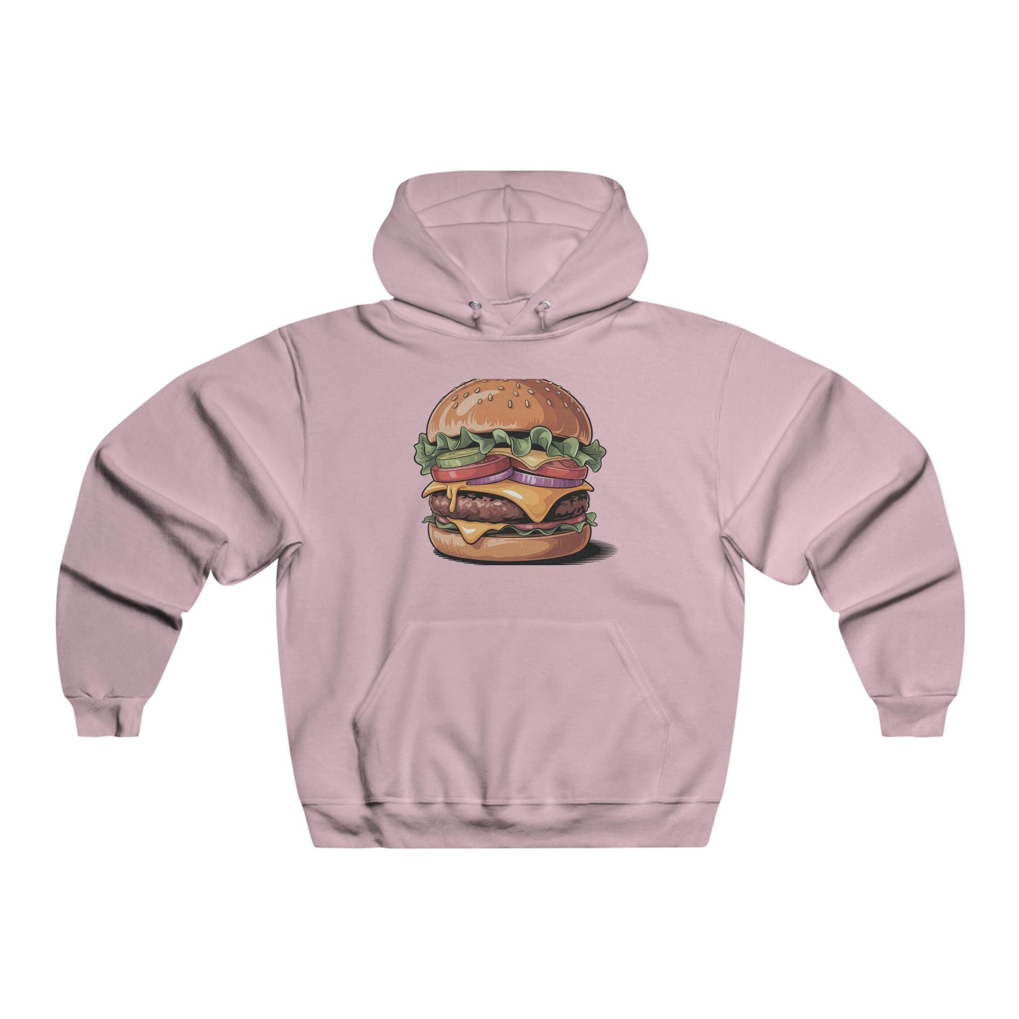 Burger Graphic Hoodie, Foodie Pullover Sweatshirt - Etsy Israel