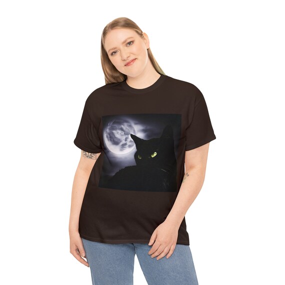 黒猫Tシャツ：ゴシックハロウィンアパレル、猫好きファッション - Etsy 