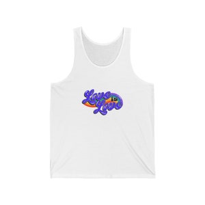 LGBTQ Support Tank Top Love is Love, Pride Parade Shirt, Rainbow Pride Tank, Gender Neutral Sleeveless Tee, LGBTQ Pride Festival Top